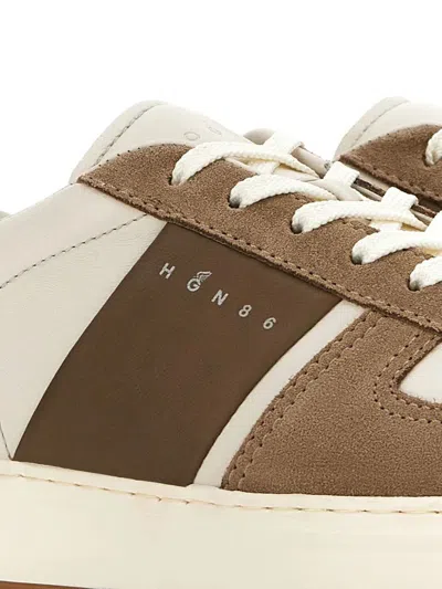 Hogan Suede And Nappa Leather Sneakers In Multi