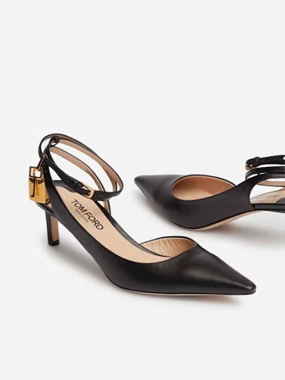 Tom Ford Pointy Toe Stiletto Pumps With Lock Detail