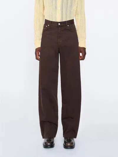 Séfr Wide Cut Jeans Clothing In Brown