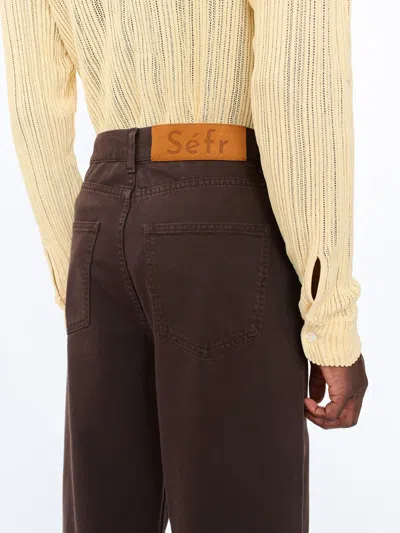 Séfr Wide Cut Jeans Clothing In Brown