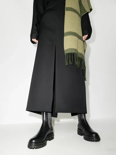 Gianvito Rossi Chester Leather Chelsea Boots In Black