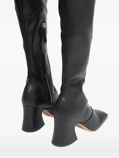 Chloé Janis Patent Leather Over-the-knee Boots In Black