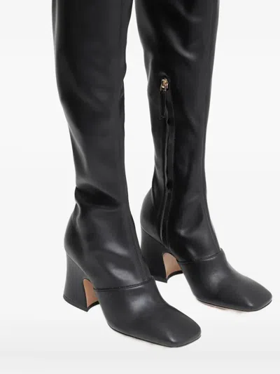 Chloé Janis Patent Leather Over-the-knee Boots In Black
