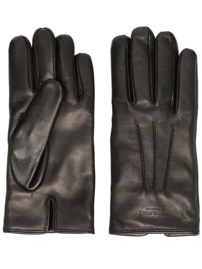 Giorgio Armani Nappa Leather Gloves Accessories In Black