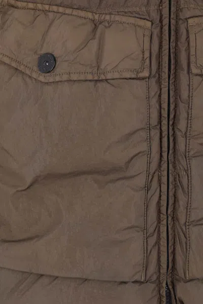 Stone Island Crinkle Reps Ny Jacket Badge In Green