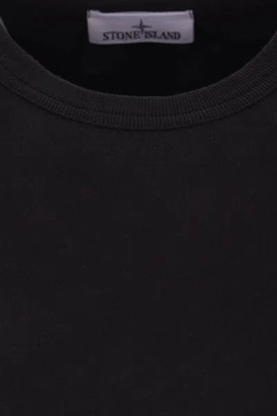 Stone Island Light Rws Pure Wool Sweater In Black