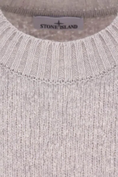 Stone Island Crewneck Sweatshirt With Raised Seams