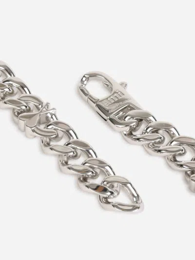 Ami Alexandre Mattiussi Ami Paris Adc Chain Necklace In Metallic
