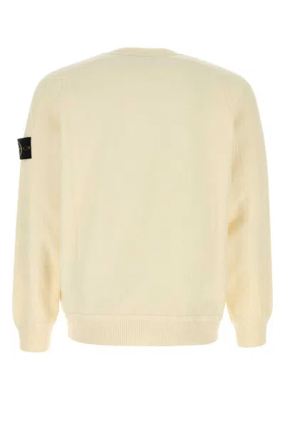 Stone Island Regular-fit Crewneck Sweatshirt With Ribbed Inserts In Neutral