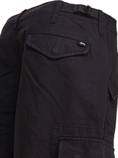 Stussy Cargo Short Ripstop In Black
