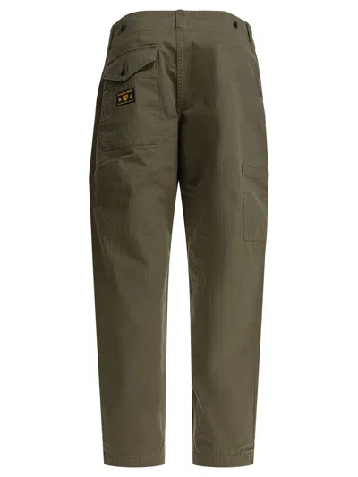 Human Made Military-inspired Cargo Trousers With Practical Pockets In Green