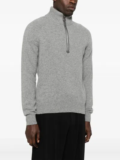 Tom Ford Cashmere Lambswool Half Zip Sweater