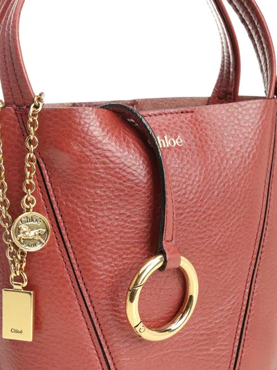 Chloé Spin Shoulder Bags Black