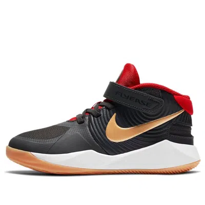 Nike (ps)  Team Hustle D 9 Flyease 'black Red Gold'