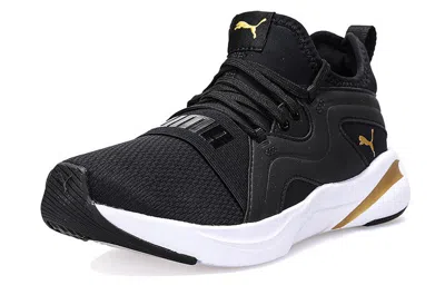 Puma (wmns)  Softride Rift Breeze 'black Team Gold' In Blue