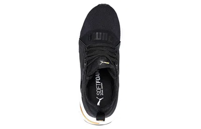 Puma (wmns)  Softride Rift Breeze 'black Team Gold' In Blue