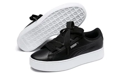 Puma (wmns)  Vikky Stacked Ribbon Core Sneakers Black/white