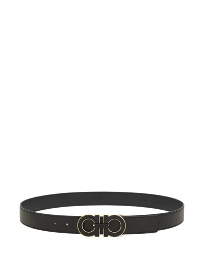 Ferragamo Reversible And Adjustable Double Gancini Belt