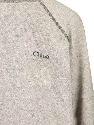 Chloé Crewneck Sweater Sweatshirts Grey