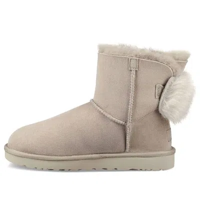 Ugg (wmns)  Fluff Bow Mini Fleece Lined Light Grey