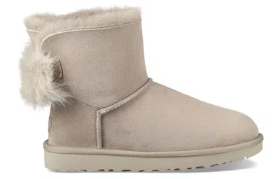 Ugg (wmns)  Fluff Bow Mini Fleece Lined Light Grey
