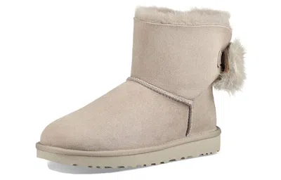 Ugg (wmns)  Fluff Bow Mini Fleece Lined Light Grey