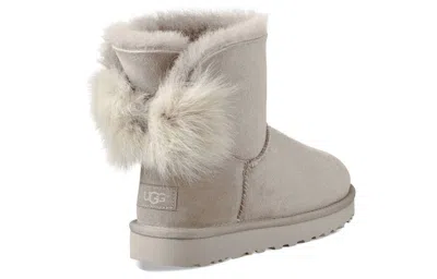 Ugg (wmns)  Fluff Bow Mini Fleece Lined Light Grey