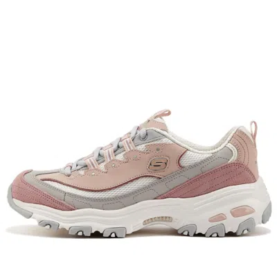 Skechers (wmns)  D'lites 1.0 Low Running Shoes Pink/white