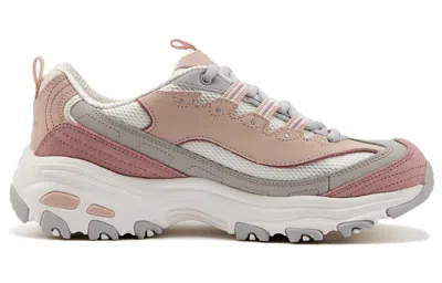 Skechers (wmns)  D'lites 1.0 Low Running Shoes Pink/white