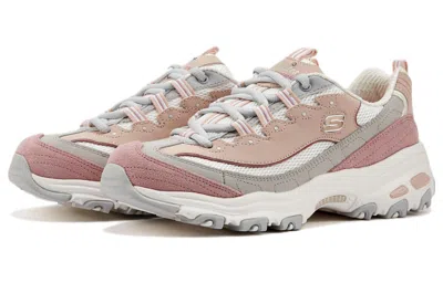 Skechers (wmns)  D'lites 1.0 Low Running Shoes Pink/white