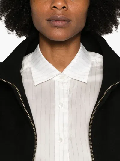 Herno Detachable-panels Virgin-wool Coat Clothing In Black