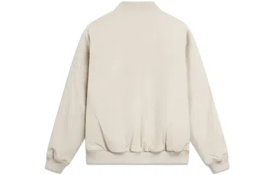 Li-ning Chinese Culture Bomber Jacket 'beige' In Neutral