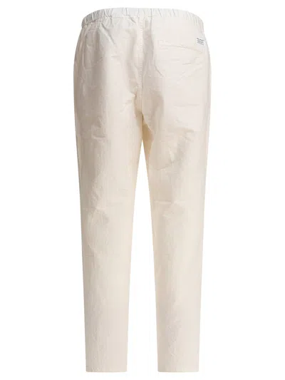 Norse Projects White Ezra Relaxed Cotton Linen Trousers In Neutral