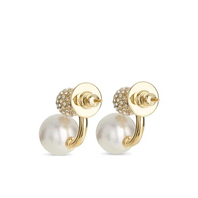 Jimmy Choo Auri Crystal-embellished Earring In Gold