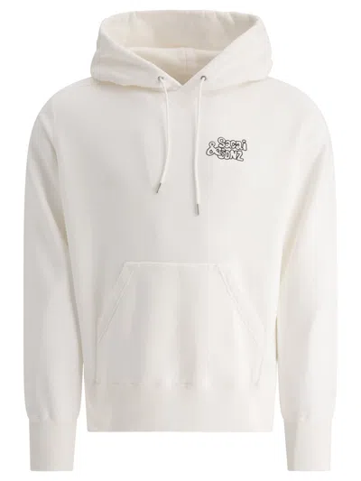 Sacai "gonz One Love" Hoodie In Neutral