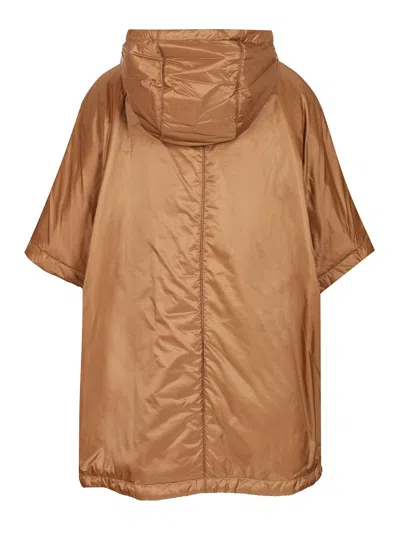 Max Mara The Cube Camel Greenci Down Jacket In Brown