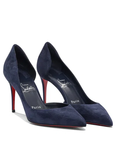 Christian Louboutin Iriza 85 Veau Velours/lining Heeled Shoes Blue