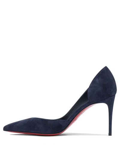 Christian Louboutin Iriza 85 Veau Velours/lining Heeled Shoes Blue
