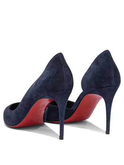 Christian Louboutin Iriza 85 Veau Velours/lining Heeled Shoes Blue