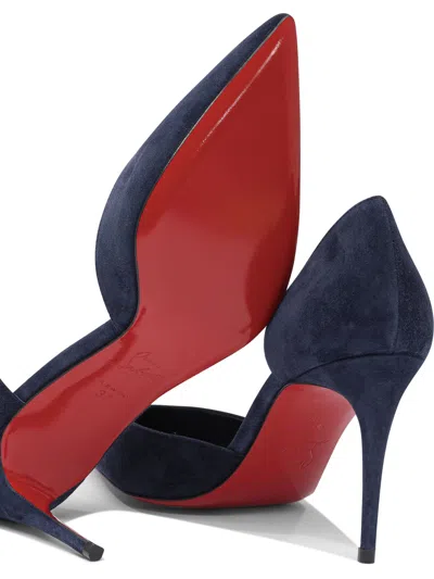 Christian Louboutin Iriza 85 Veau Velours/lining Heeled Shoes Blue