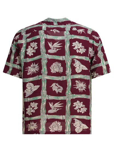 Sun Surf Island Plants Shirts Bordeaux In Burgundy