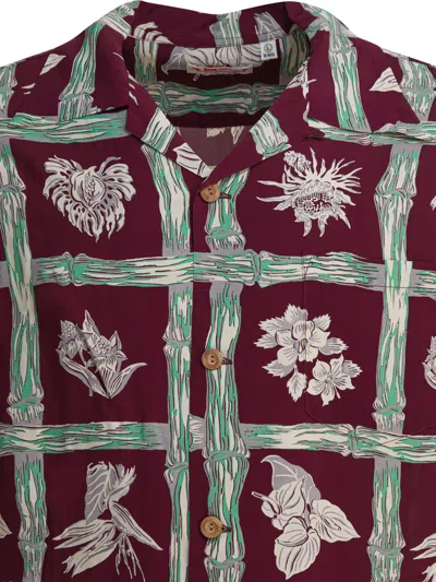 Sun Surf Island Plants Shirts Bordeaux In Burgundy