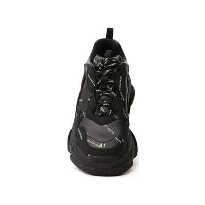 Balenciaga Chunky Black Sneakers With Logo Detail And Robust Sole In Black