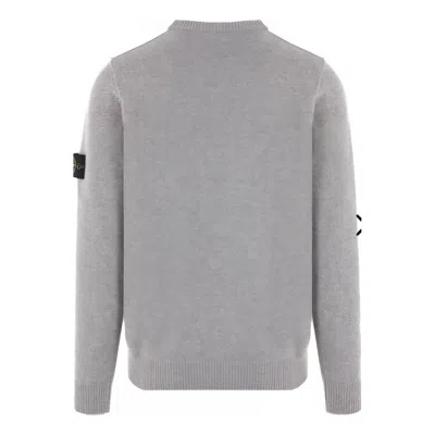 Stone Island 5100056 Lambswool Sweater In Gray