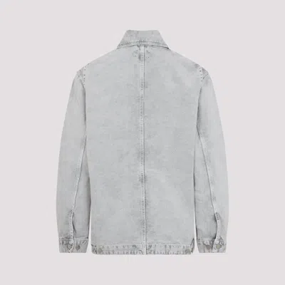 Carhartt Wip Button-up Organic Cotton Jacket In Gray