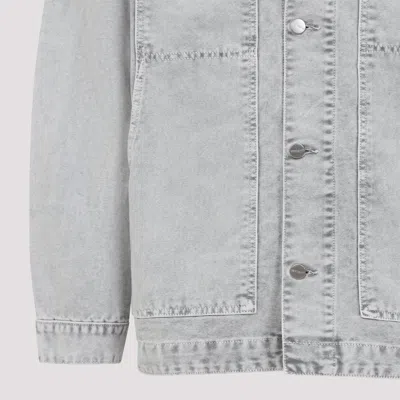 Carhartt Wip Button-up Organic Cotton Jacket In Gray