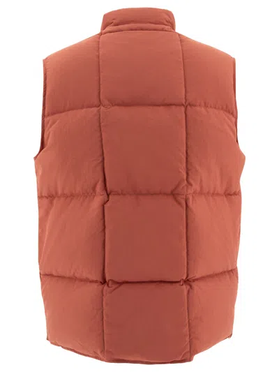 Beams Plus Oxford Nylon Sleeveless Down Jacket In Animal Print