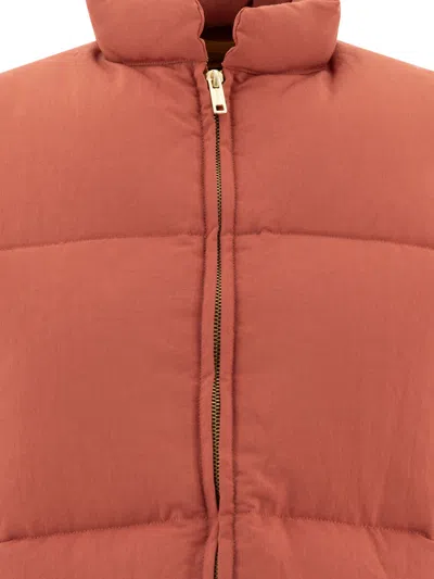 Beams Plus Oxford Nylon Sleeveless Down Jacket In Animal Print