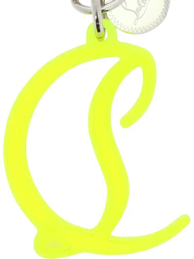 Christian Louboutin Key Holders & Charms Yellow In Green
