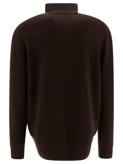 Nonnative Knit Zip-up Sweater With Ribbed Details
